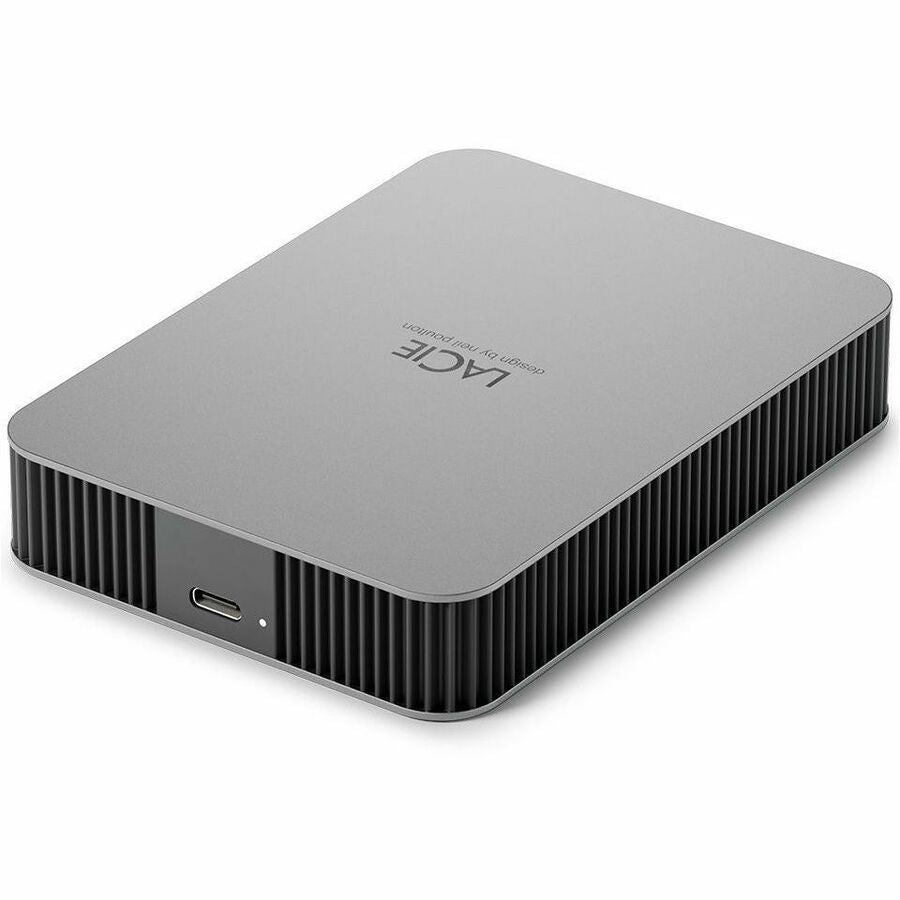 LaCie STLP2000400 2 TB Portable Hard Drive - External - Moon Silver LaCie STLP2000400 2 TB Portable Hard Drive - External - Moon Silver